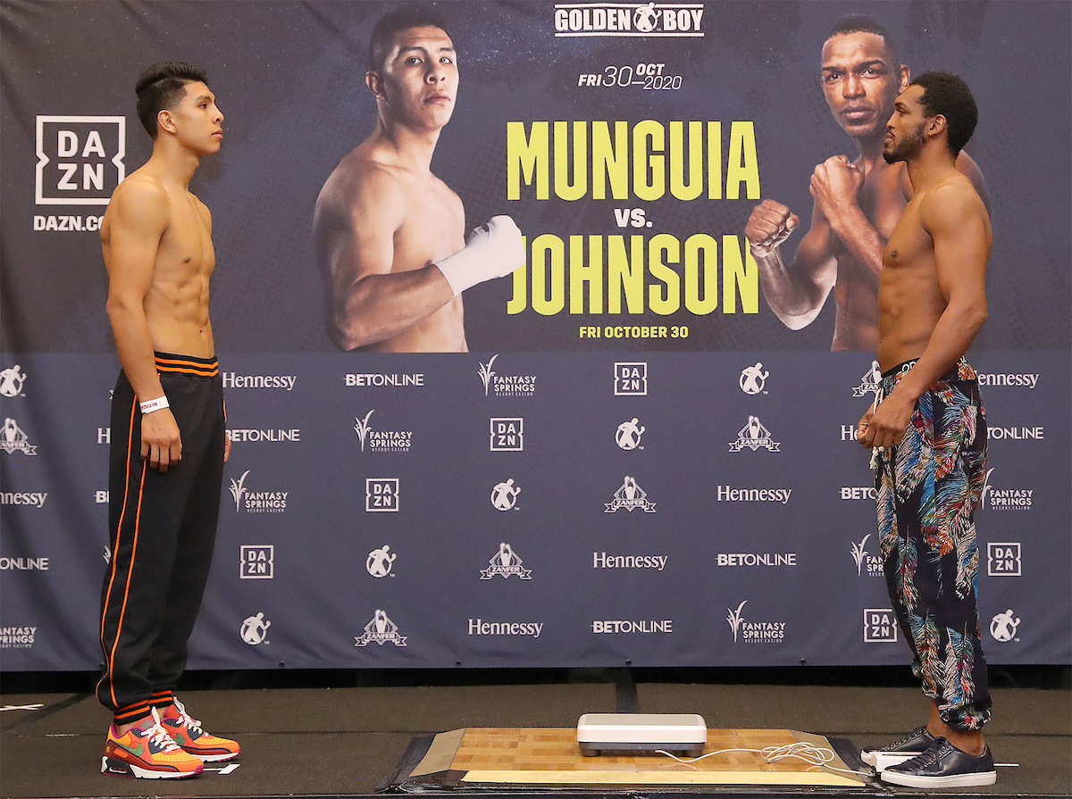 Jaime Munguia vs. Tureano Johnson Official Weights