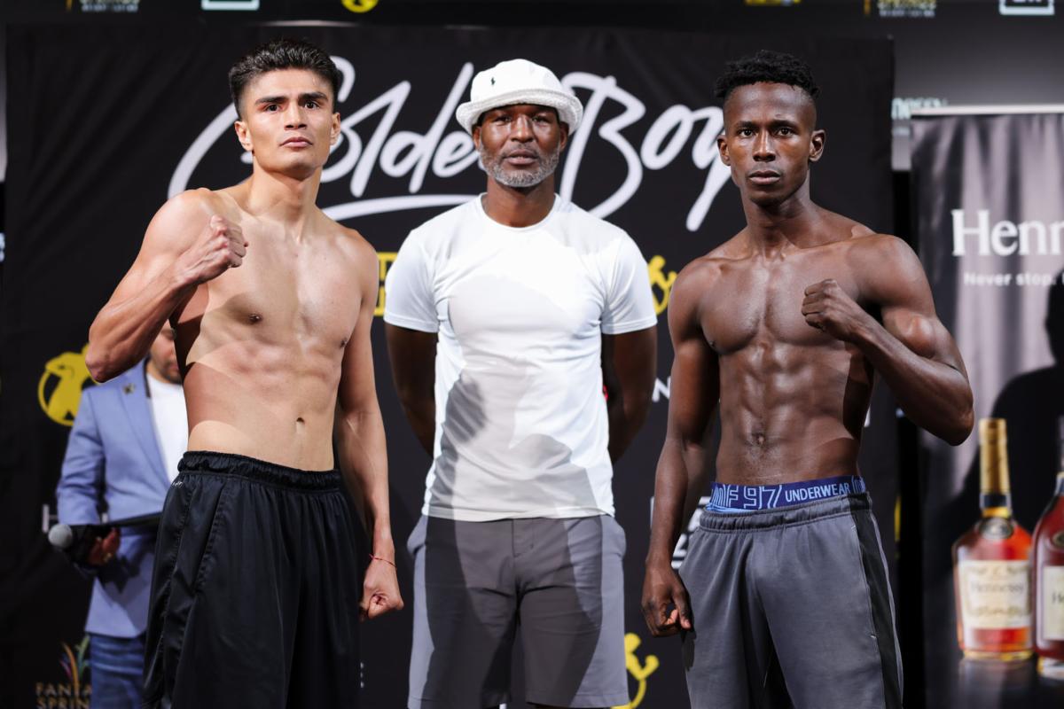 JOUSCE GONZALEZ VS. JOSE ANGULO OFFICIAL WEIGHTS & PHOTOS