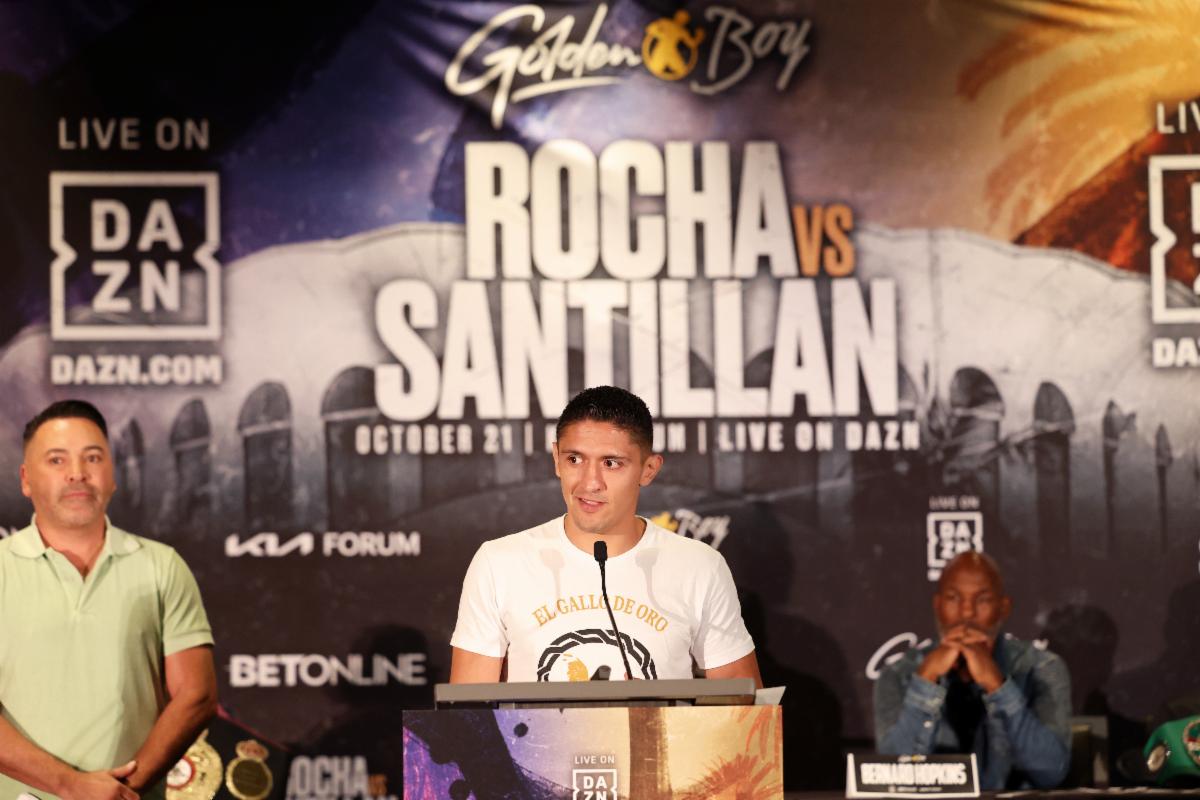 ROCHA VS. SANTILLAN PRESS CONFERENCE LIVE FROM THE KIA FORUM ON ...