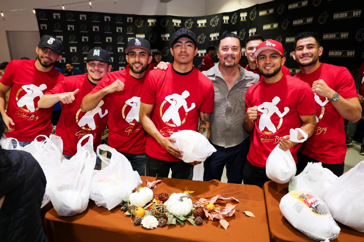 OSCAR DE LA HOYA FOUNDATION HOSTS 25TH ANNUAL TURKEY GIVEAWAY FOR EAST LOS ANGELES COMMUNITY